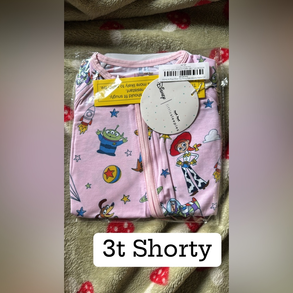 Little Sleepies Disney Toy Story Pink Shorty